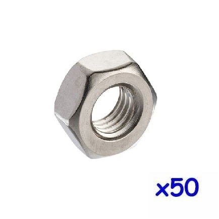 M18 x 2.50 A2 Stainless Steel Full Nut Box 50