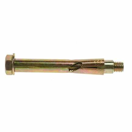 M8 x 55mm JCP 10mm SLB10055 Zinc Yellow Passivated Hexagon Bolt Sleeve Anchor