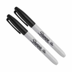 Sharpie® 1985860 Fine Tip Permanent Marker Black Pack 2