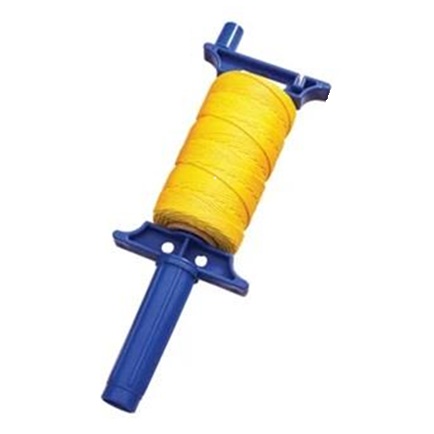 100m (330') Faithfull High Visibility Brick Line Dispenser Reel Yellow