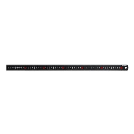 600mm Faithfull FAIRUL600MB Stainless Steel Measuring Rule Matt Black