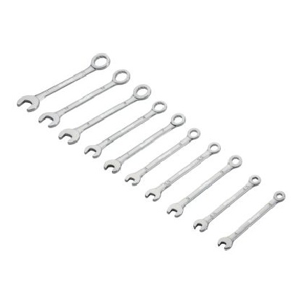 10 Piece Blue Spot Tools 04311 Micro Combination Spanner Set (4 - 11mm)