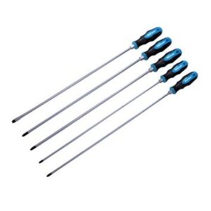 5 Piece 450mm Blue Spot Tools 12070 Long Screwdriver Set