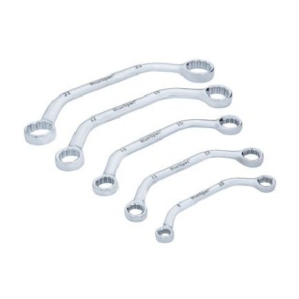 5 Piece Blue Spot Tools 04102 Metric Obstruction Ring Spanner Set (8 - 22mm)