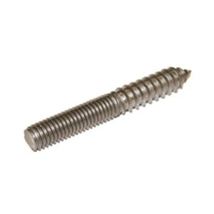M8 x 50mm Self Colour Wood To Metal Dowel Screw Pack 100