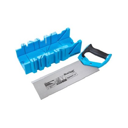 300mm (12") Blue Spot Tools 27152 Mitre Box & Tenon Saw Set