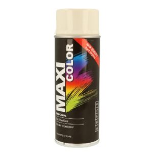 400ml Maxicolor RAL9001 Spray Paint Gloss Cream White