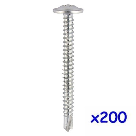 4.8 x 90mm Zinc Plated Baypole Screw Box 200