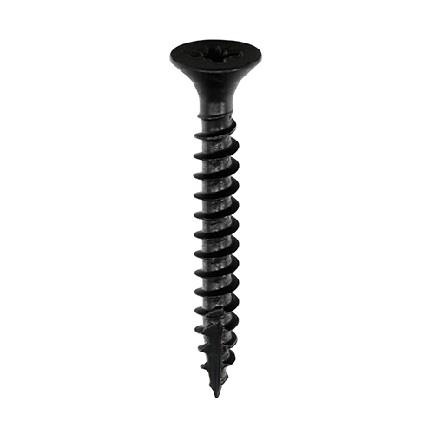 3.5 x 25mm Black Countersunk Woodscrew Box 200
